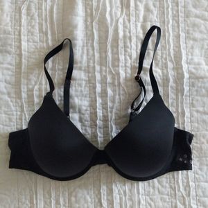 Aerie Real Me Full Coverage Black Bra Size 34C